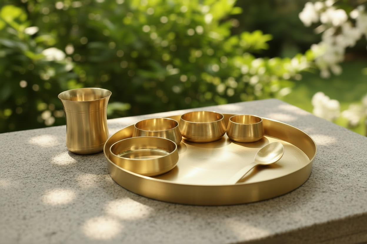 Premium Bronze Thaali | Crafted with love