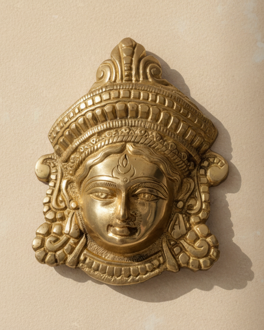 Brass Durga Devi Wall Hanging | Handcrafted Divine Wall Décor