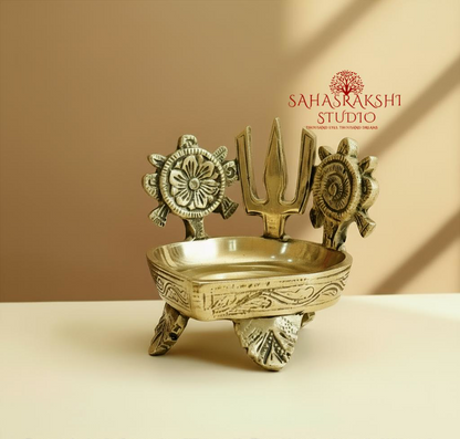Govinda Namam Diya| Shanku Chakra Nama Deepam | Vishnu Villakku Deepam - Pure Brass Premium