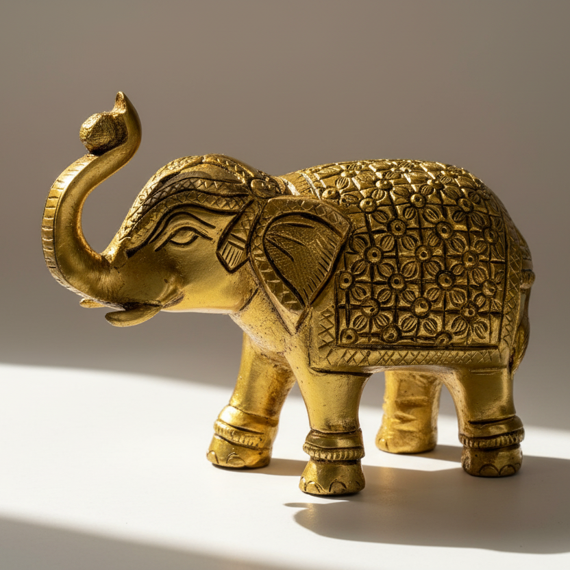 Vaastu Brass Elephant- For growth & prosperity
