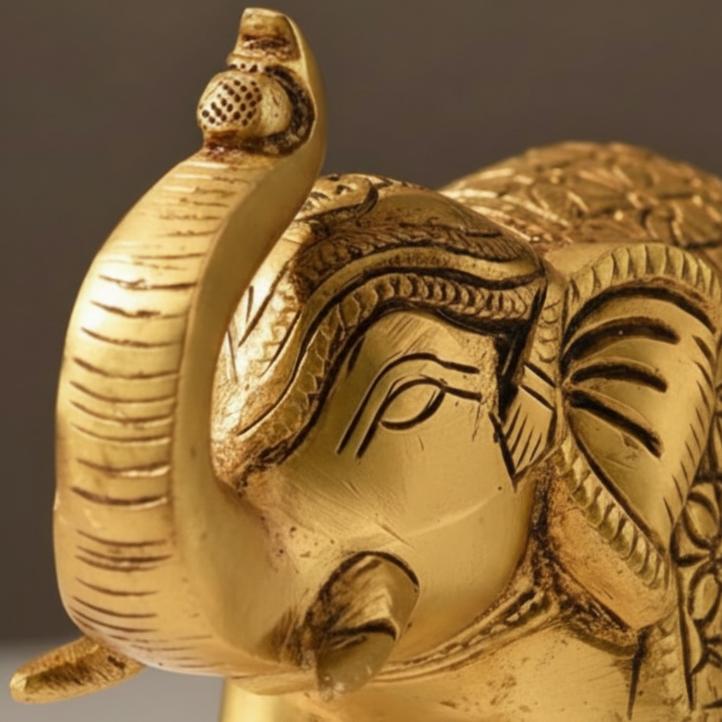Vaastu Brass Elephant- For growth & prosperity