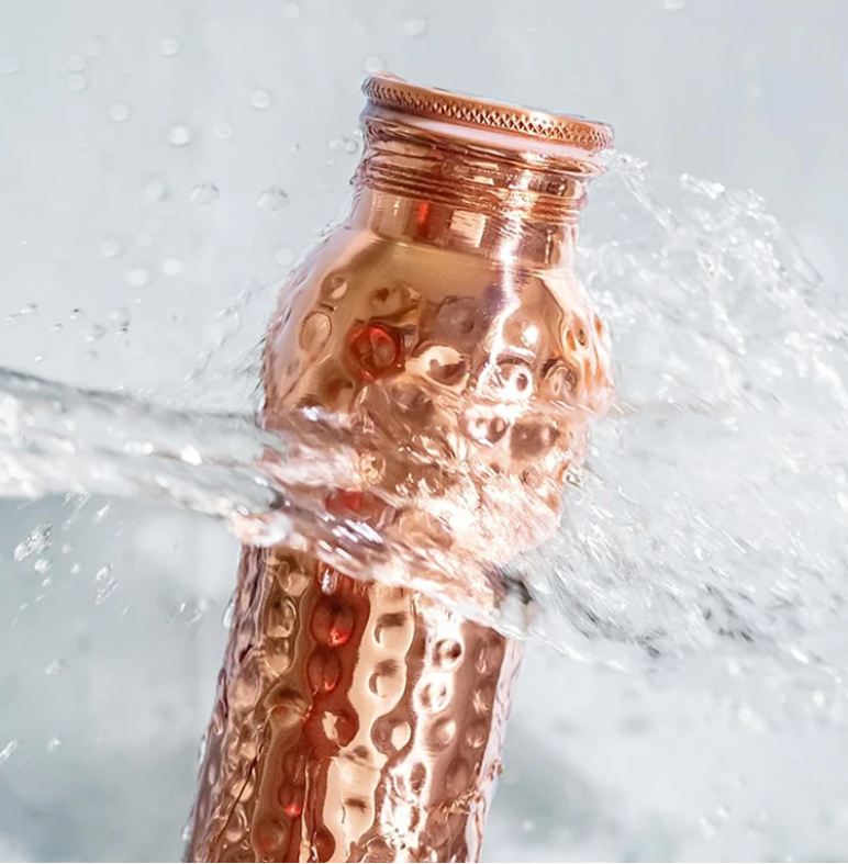 Reusable copper water bottle for daily hydration eco friendly lifestyle product