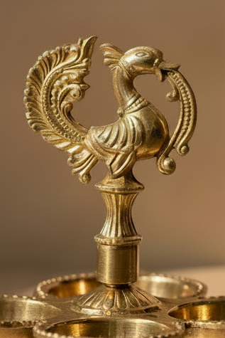 Beauiful Brass Kankavati Haldi Kumkum Holder - Handcrafted with love