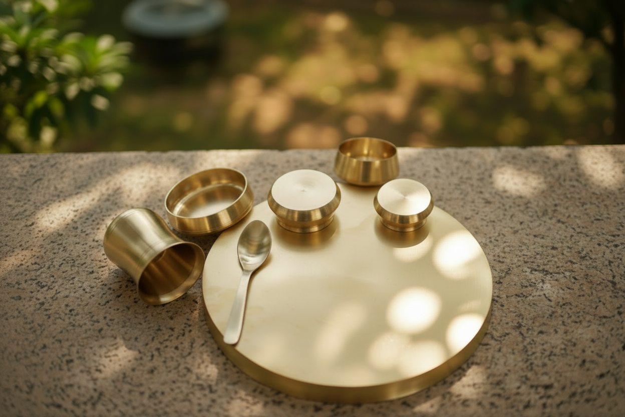 Premium Bronze Thaali | Crafted with love
