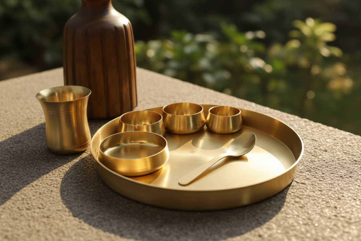 Premium Bronze Thaali | Crafted with love