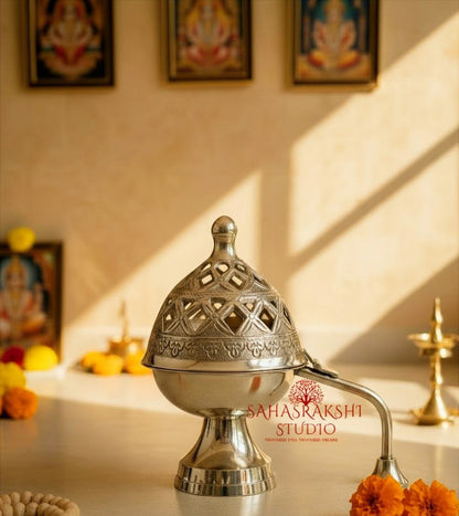 Handcrafted pure Brass DhoopDani | Incense Burner | Loban