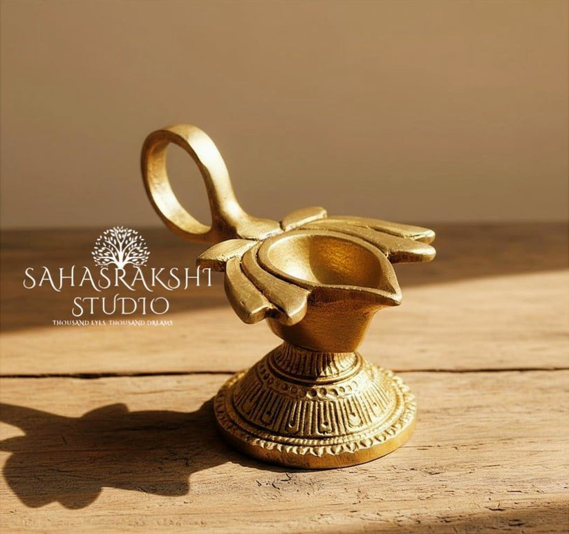 Padma Deepa | The Lotus Lamp - Pure Brass Vintage Oil Lamps ...