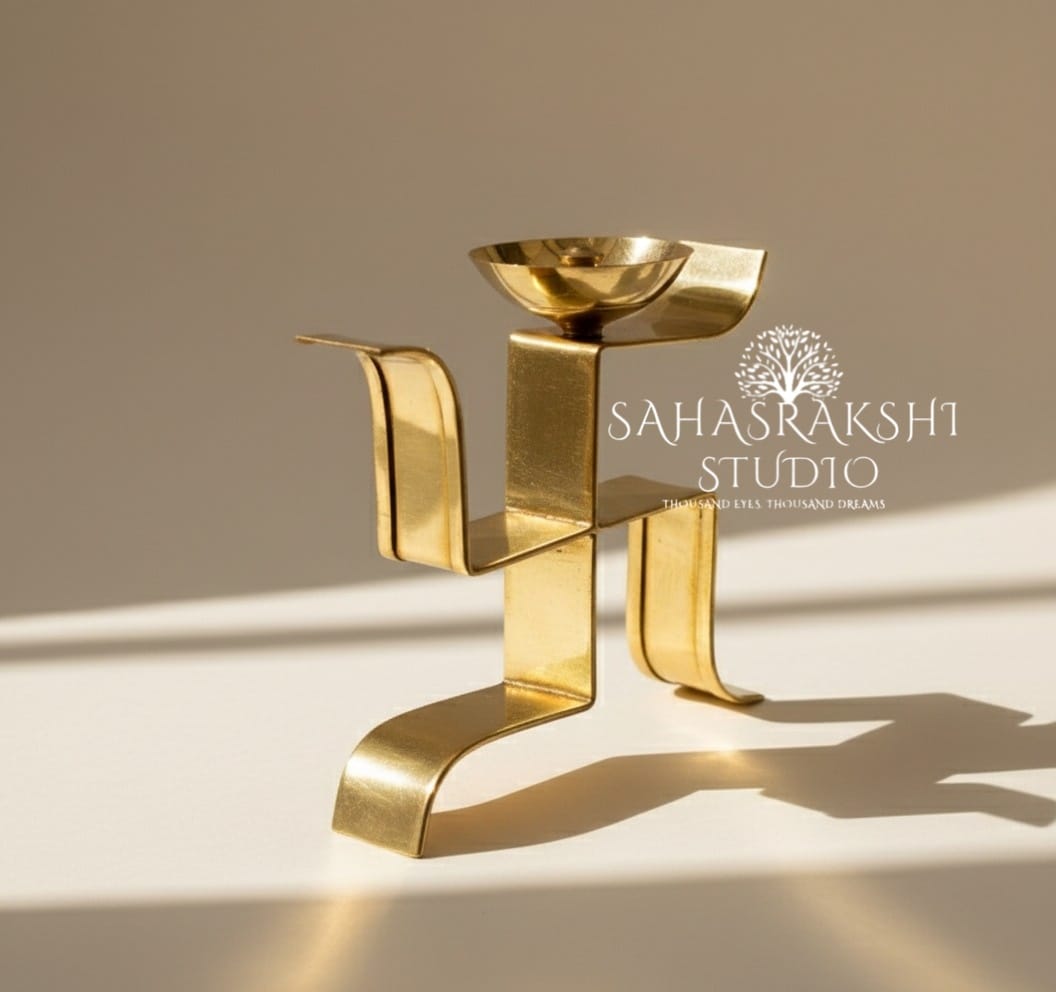 Beautiful Swastik Diyas Set - Handcrafted with Love