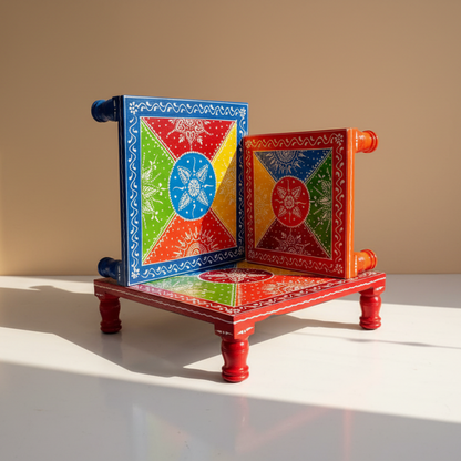 Rectangular Painted Choki (Set of 3)