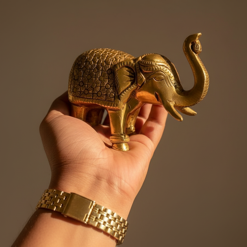 Vaastu Brass Elephant- For growth & prosperity