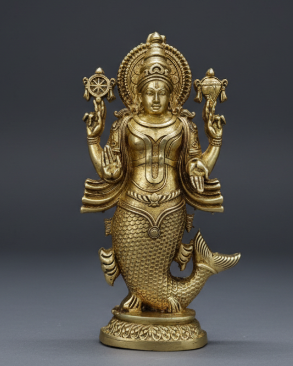 Dashavatar Brass Idol Set – Handcrafted Pure Brass - Premium Brass with superfine details