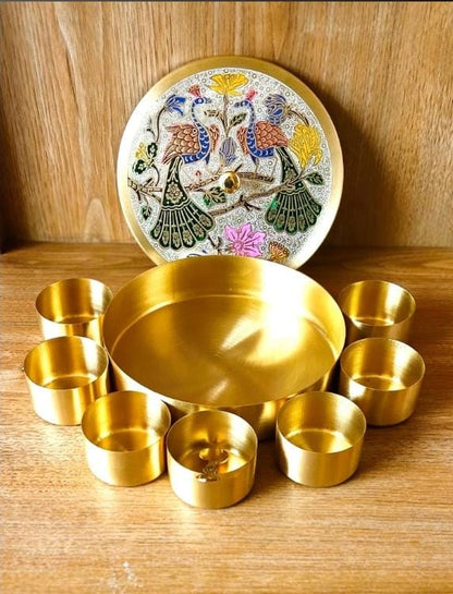 Pure Brass Indian Masala Box/Spice Container