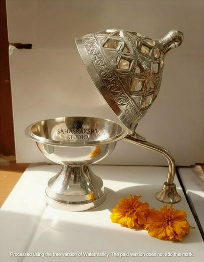 Handcrafted pure Brass DhoopDani | Incense Burner | Loban