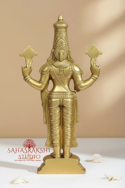 Govinda | Perumal | Sri Venkateswara - Brass Idol ( Gold Finish |  Black Finish)