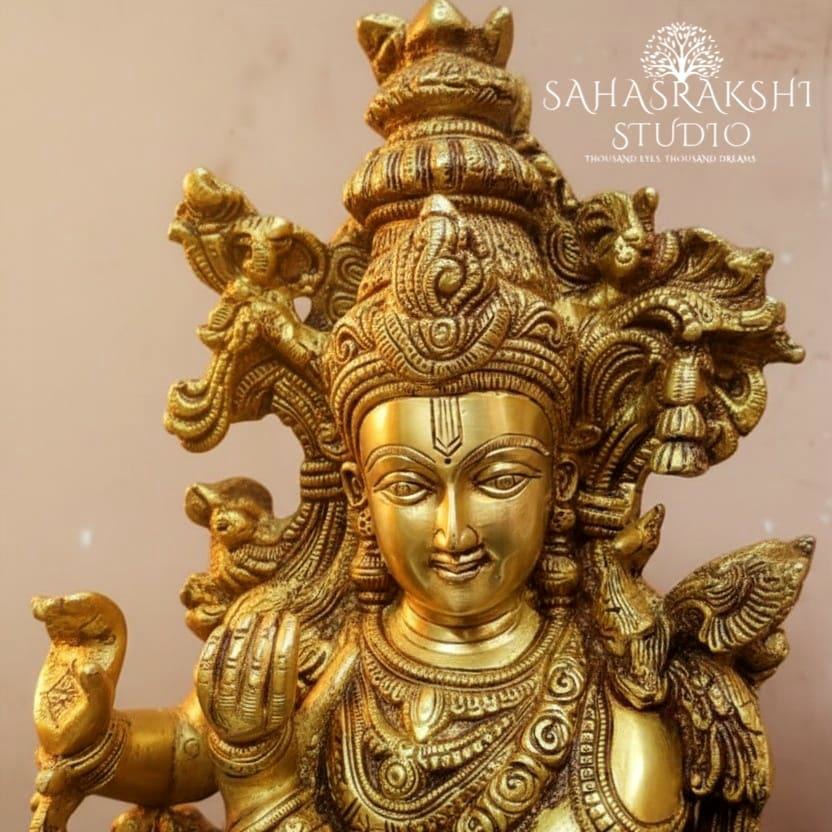 Gopala Krishna | Lord Krishna with Cow - Handcrafted with devotion