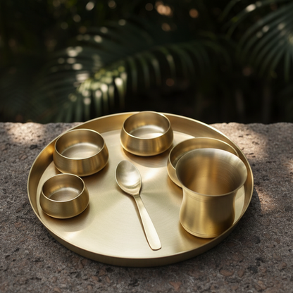Premium Bronze Thaali | Crafted with love