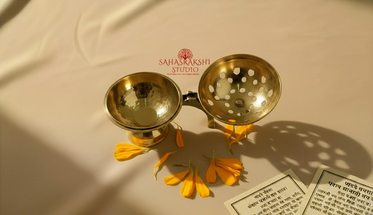 Handcrafted pure Brass DhoopDani | Incense Burner | Loban