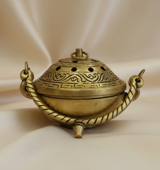 Handcrafted Brass Loban / Incense Burner/ Bakhoor Burner
