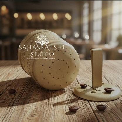 Traditional south indian brass coffee filter - handcrafted in kumbakonam style