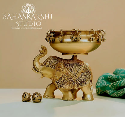Beautiful Elephant Urli-Handcrafted with Taste