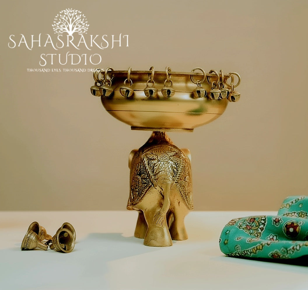 Beautiful Elephant Urli-Handcrafted with Taste