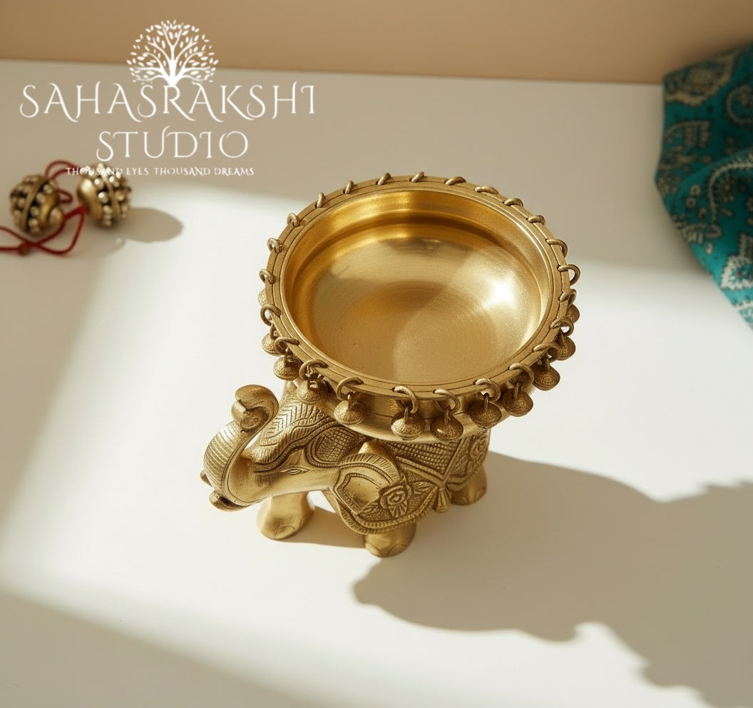 Beautiful Elephant Urli-Handcrafted with Taste