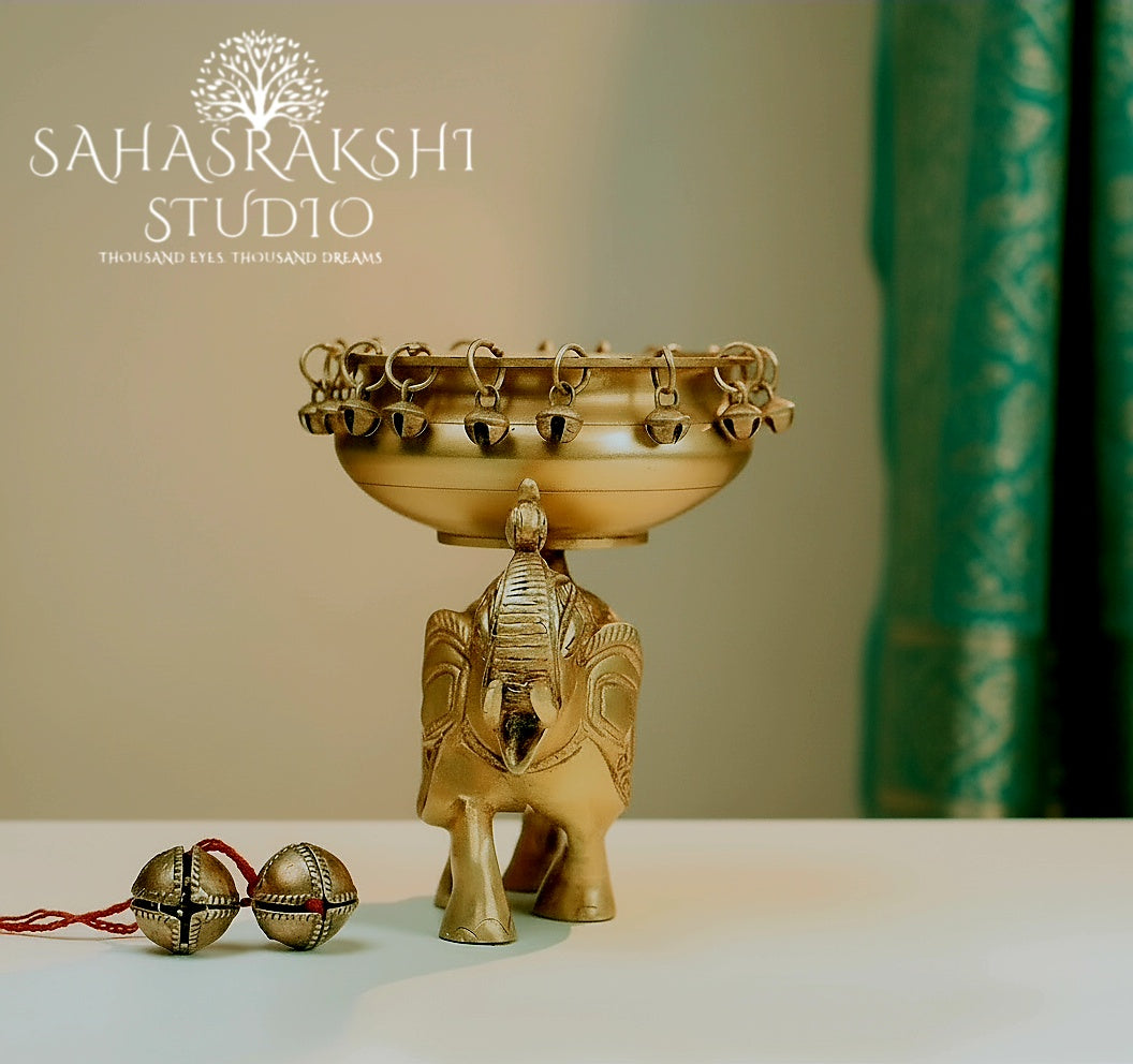 Beautiful Elephant Urli-Handcrafted with Taste