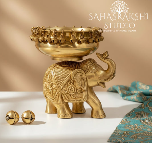 Beautiful Elephant Urli-Handcrafted with Taste