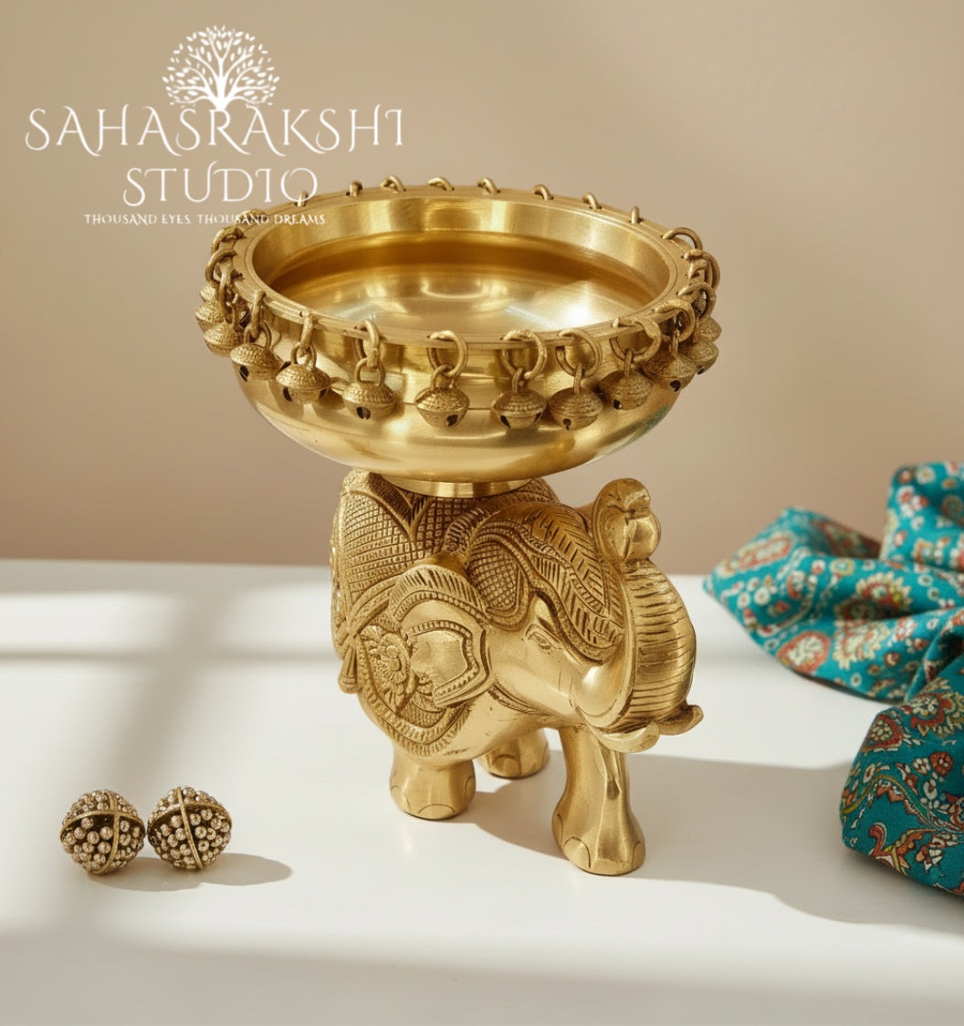 Beautiful Elephant Urli-Handcrafted with Taste